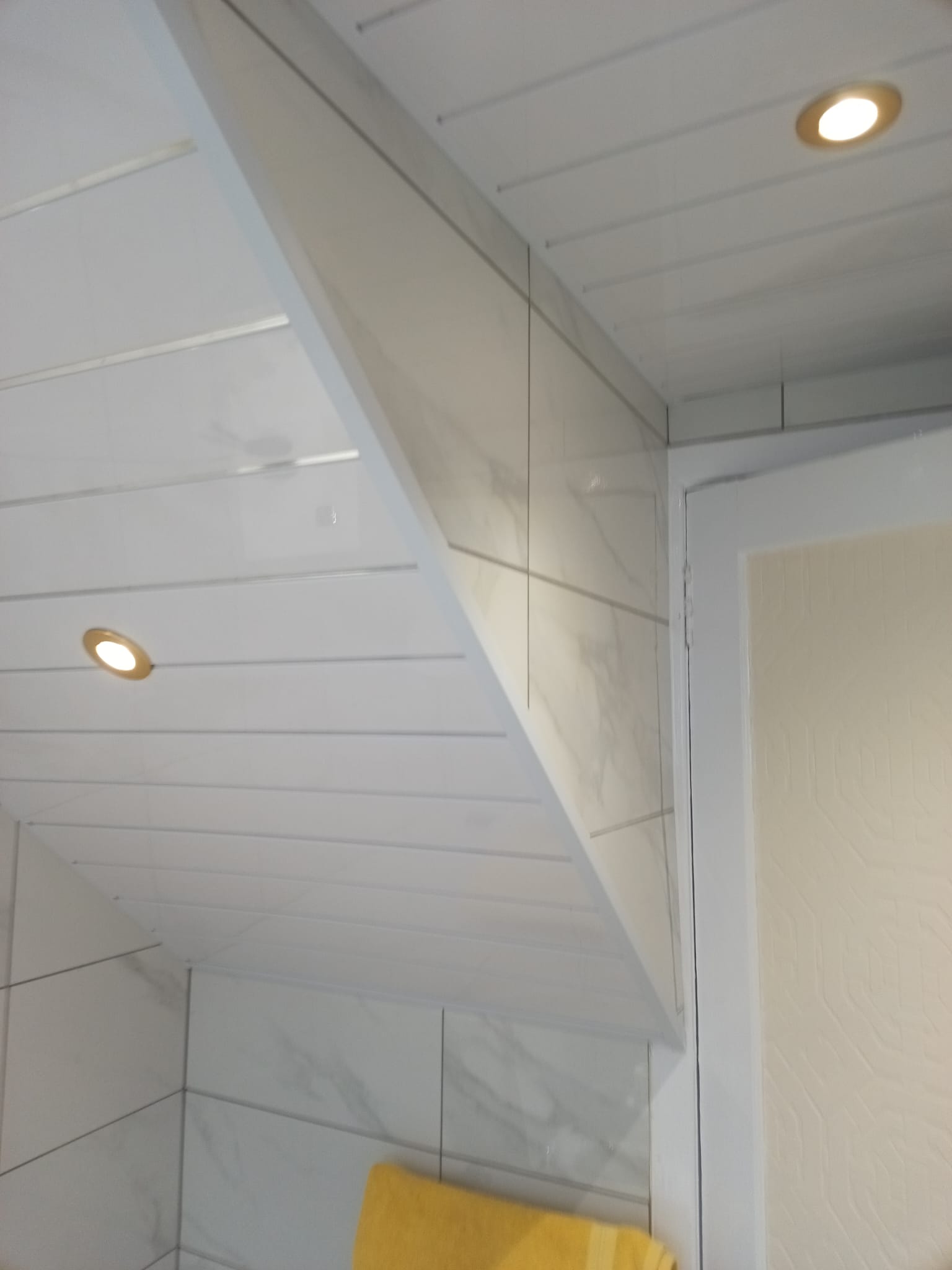 Angled Ceiling Tiling