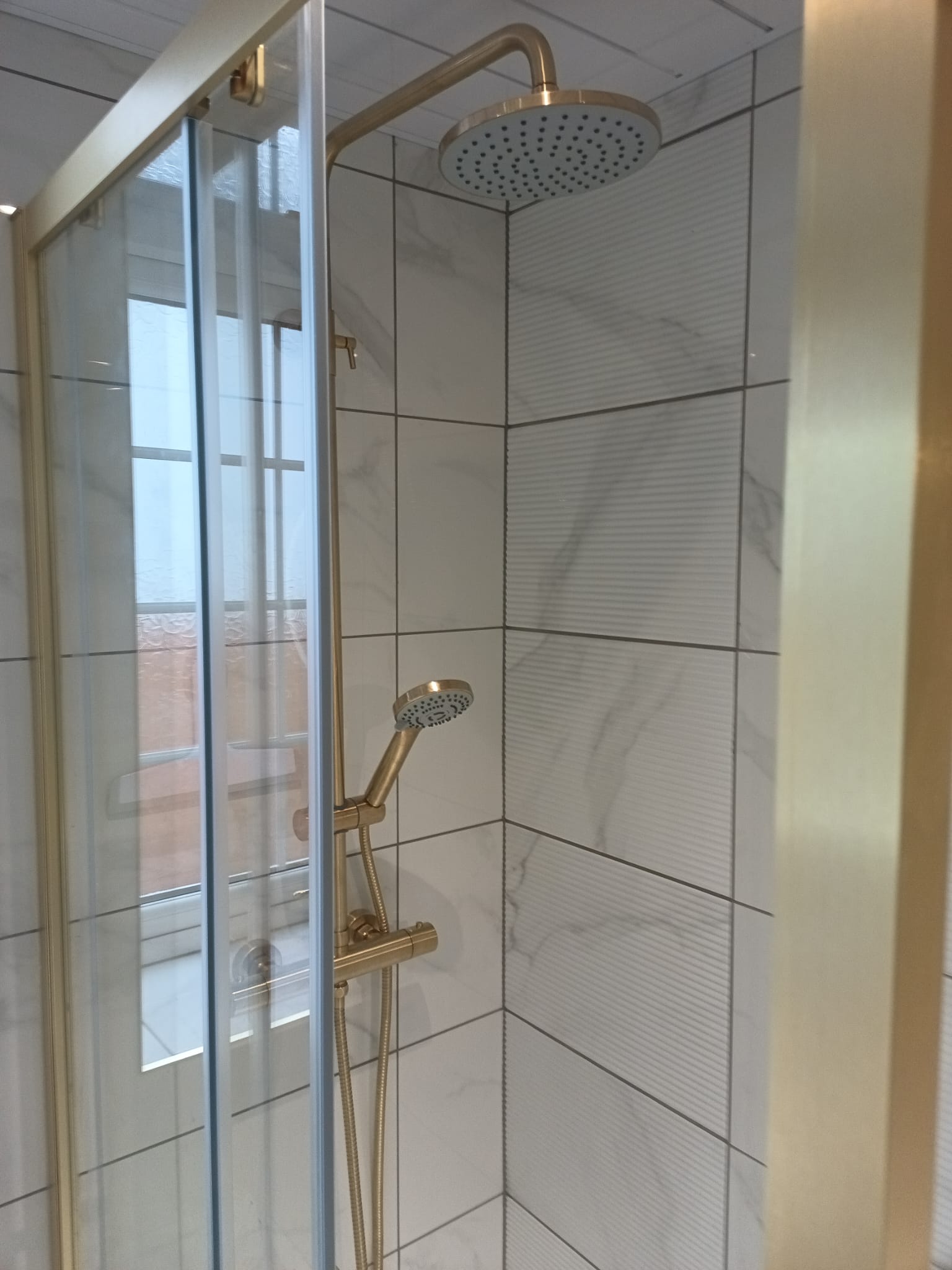 Gold Rainfall Shower Head